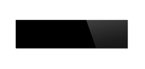 Holzjalousie MODERN 50 mm – Schwarz glänzend, nach Maß (35MM)